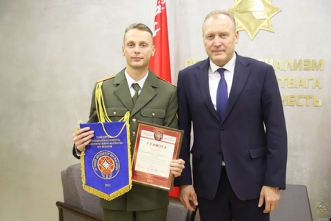 Климовчанин Роман Песьковский стал лучшим пропагандистом МЧС в 2019 году