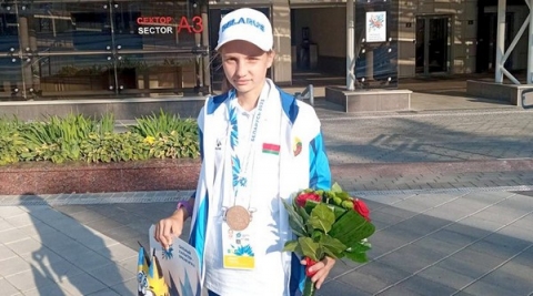 Климовчанка Надежда Головлева на II играх стран СНГ в спортивной ходьбе завоевала бронзовую медаль!