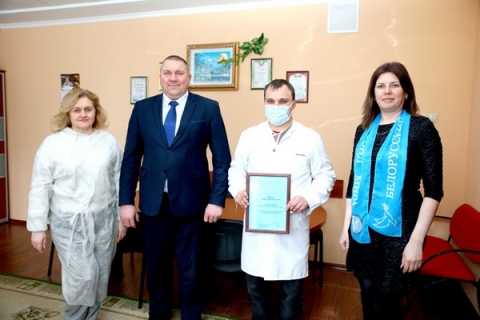 Председатель Климовичского райисполкома Михаил Демидов посетил центральную районную больницу